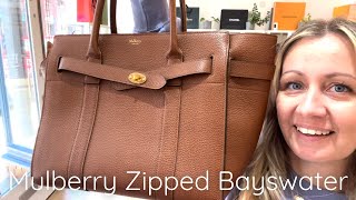 Mulberry Zipped Bayswater Review [upl. by Tchao]