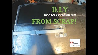 DIY Monitor arm from scrap [upl. by Nishom]