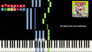 Klaar voor de Start  Kinderen voor Kinderen  Easy Piano Arrangement Lyrics  Free Sheet Music [upl. by Aratak]