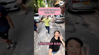 Làm nem rán  Learn Vietnamese with TVO learnvietnamese shorts [upl. by Ynnej]