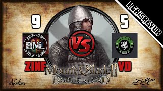 Zinfandel vs VD BNL Official  Mount and Blade 2 Bannerlord Div C [upl. by Aenal]