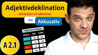 Adjektivdeklination Im Akkusativ  German Adjective Endings in Accusative [upl. by Eanil888]