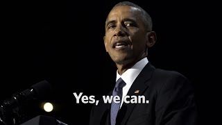 The Final Minutes of President Obamas Farewell Address Yes we can [upl. by Erv941]