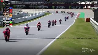 ❗Marc Marquez Vs Pecco Bagnaia❗Race MotoGP Catalunya SolidarityGP [upl. by Lindi791]