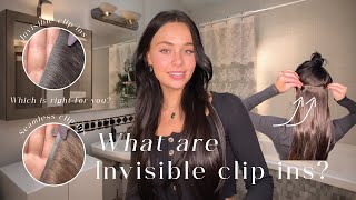 What are invisible clip in hair extensions Who need them [upl. by Andris]