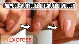 POLYGELACRYLGEL NAGELS UITGROEI OPVULLEN [upl. by Notneb571]