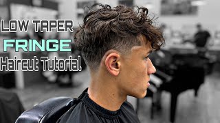 FULL LENGTH  LOW TAPER FRINGE  HAIRCUT TUTORIAL [upl. by Pauwles]