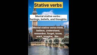 Stative and dynamic verbs Part 1Basic English Grammar [upl. by Assirolc95]