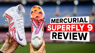 Nike Mercurial Superfly 9 Academy FG Boots Review  On Feet amp Unboxing ASMR 4K [upl. by Cumine]