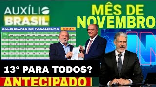 CALENDÁRIO DO AUXÍLIO BRASIL em NOVEMBRO VAI SER ANTECIPADO NOVO ADICIONAL VALOR MAIOR NA CONTA [upl. by Anerroc]