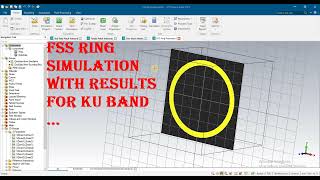 FSS ring unit cell simulation results optimization prototyping in cst [upl. by Archibald316]