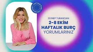 2  8 EKİM HAFTALIK BURÇ YORUMLARI  ZEYNEP TURAN TWİTBURC [upl. by Inoek]