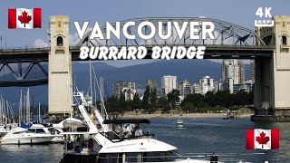 【4K】Most Beautiful Bridge In Vancouver Downtown BC Canada 2024 🍁 Relaxing Bike Tour with City Sounds [upl. by Brandice511]