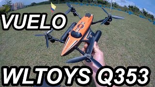 VUELO WLTOYS Q353 Opiniones Español y Prueba de vuelo  DRONE ACUÁTICO [upl. by Atiuqam]