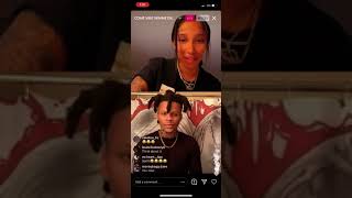 Saedemario Goes live with cutie HE SPIT ON HER 2122021 [upl. by Ralleigh]