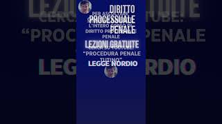 Lezione gratis di procedurapenale  Legge Nordio AvvocatoPenalistaCatania shortsvideo [upl. by Silbahc]