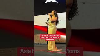 Asia From Dance Moms Performed The National Anthem [upl. by Chem]