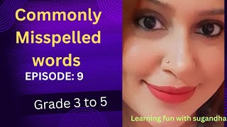 Misspelled words grade3 basic conceptsvocabulary Dictate English language [upl. by Vera]