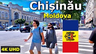 Chisinau Moldova Walking Tour  4K Ultra HD [upl. by Rehpotsrhc]