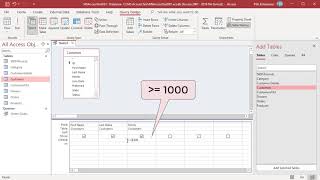 Query Criteria for Numeric Fields in MS Access  Office 365 [upl. by Martinson]