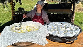 Homemade Food Cooked In The Mountain Village Of Azerbaijan Always Delicious And Calm [upl. by Odnalra]