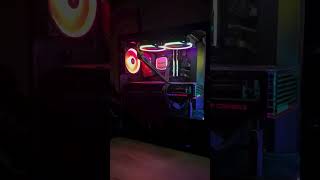 corsair 4000D airflow with LL120 fans Asus Rog Strix RTX 4070Ti build pc [upl. by Ianahs]