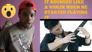 Marcin Patrzalek  Paganinis Caprice no 24 on One Guitar  REACTION [upl. by Golanka105]