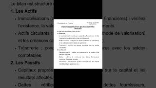 le contrôle du bilan comptable [upl. by Sherill641]