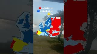 Collectivism vs individualism in Europemapping map [upl. by Fleeman]