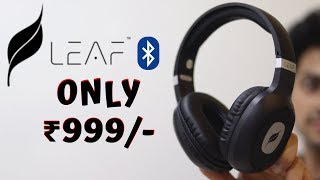 Leaf Bass Wireless Headphones  Best Budget Headphones  Tech Unboxing 🔥 [upl. by Arni755]