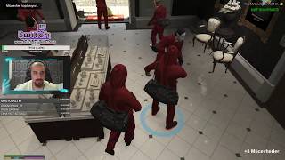 GTA 5 FiveM La Casa De Papel Soygun Zamanı İş Birlikçi Rehinemiz YAKALANDI [upl. by Llertram]