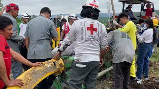 Rescate de joven atrapado en maquinaria agrícola [upl. by Horne]