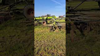 FENDT 720 vario Rowing 3rd cut with MASSIVE Claas 4 rotor 4800 Rake AJ Long Bentham 190924 [upl. by Ahsino665]