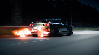 Flame Spitting Nissan GTR R35  4K [upl. by Pallaton356]