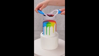 Easy amp fun colorful cake ideas 🌈🎂 [upl. by Casta]