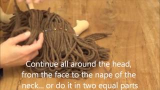 How to make waldorf doll hair the easy way step 1 [upl. by O'Connor445]