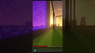 Minecrafts BIGGEST Nether Portal Ever Builtshort minecraft [upl. by Rew]