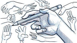 How to Draw Hands Comic and Cartoon [upl. by Henigman624]