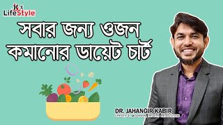 সবার জন্য ওজন কমানোর ডায়েট চার্ট [upl. by Westleigh581]