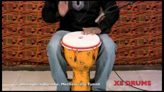 X8 Drums Urban Beat Djembe 12quot Mechanically Tuned  Mendiani African Rhythm Performance [upl. by Marks1]