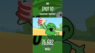 TOP 5 MostVoted Episodes in TPOT shorts bfdi tpot [upl. by Ynattir]