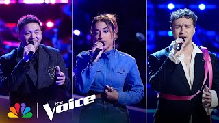 Jeremy Beloate Kiara Vega and Sofronio Vasquez Get Standing Ovations from Coach Bublé  The Voice [upl. by Balkin]