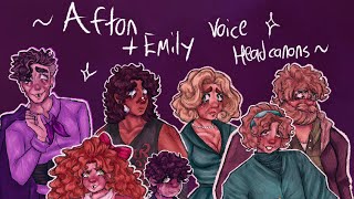 Aftons  Emilys Voice Headcanons  FNAF AU [upl. by Eirallam802]