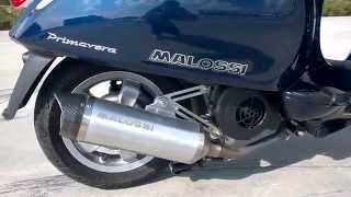 Vespa Primavera Malossi 180cc acceleration [upl. by Elttil968]