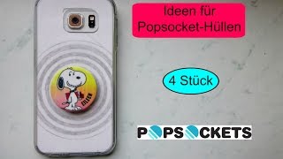 4 Ideen für PopsocketHüllen  DIY [upl. by Aynnek50]