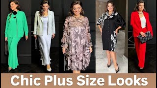 Chic Plus Size Looks  Outfits for 🌺November🌺 2024 [upl. by Arammahs]