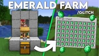 Minecraft INFINITE Emerald Farm  120 Emerald Farm Tutorial [upl. by Brandenburg256]