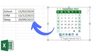 How to Insert a Calendar in Excel the Simplest Way [upl. by Nebur]