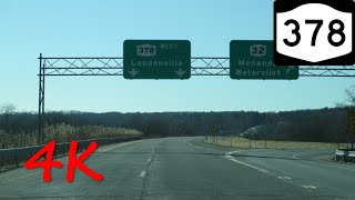 ⁴ᴷ NY Route 378 westbound 4K VIDEO [upl. by Aiderfla199]