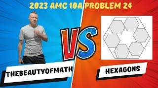 2023 AMC 10 A Problem 24 Hexagonal Madness simplified [upl. by Tacita]